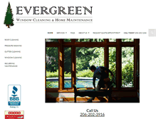Tablet Screenshot of evergreencleans.com
